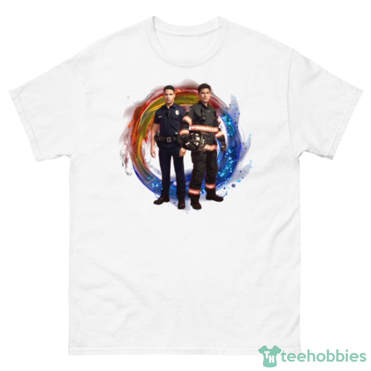 Couple 911 Lone Star Tarlos Shirt - 500 Men’s Classic Tee Gildan