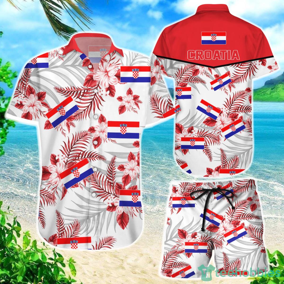 Croatia National Soccer Team Qatar World Cup 2022 Season Winter World Cup 3D Hawaiian Shirt Product Photo 1