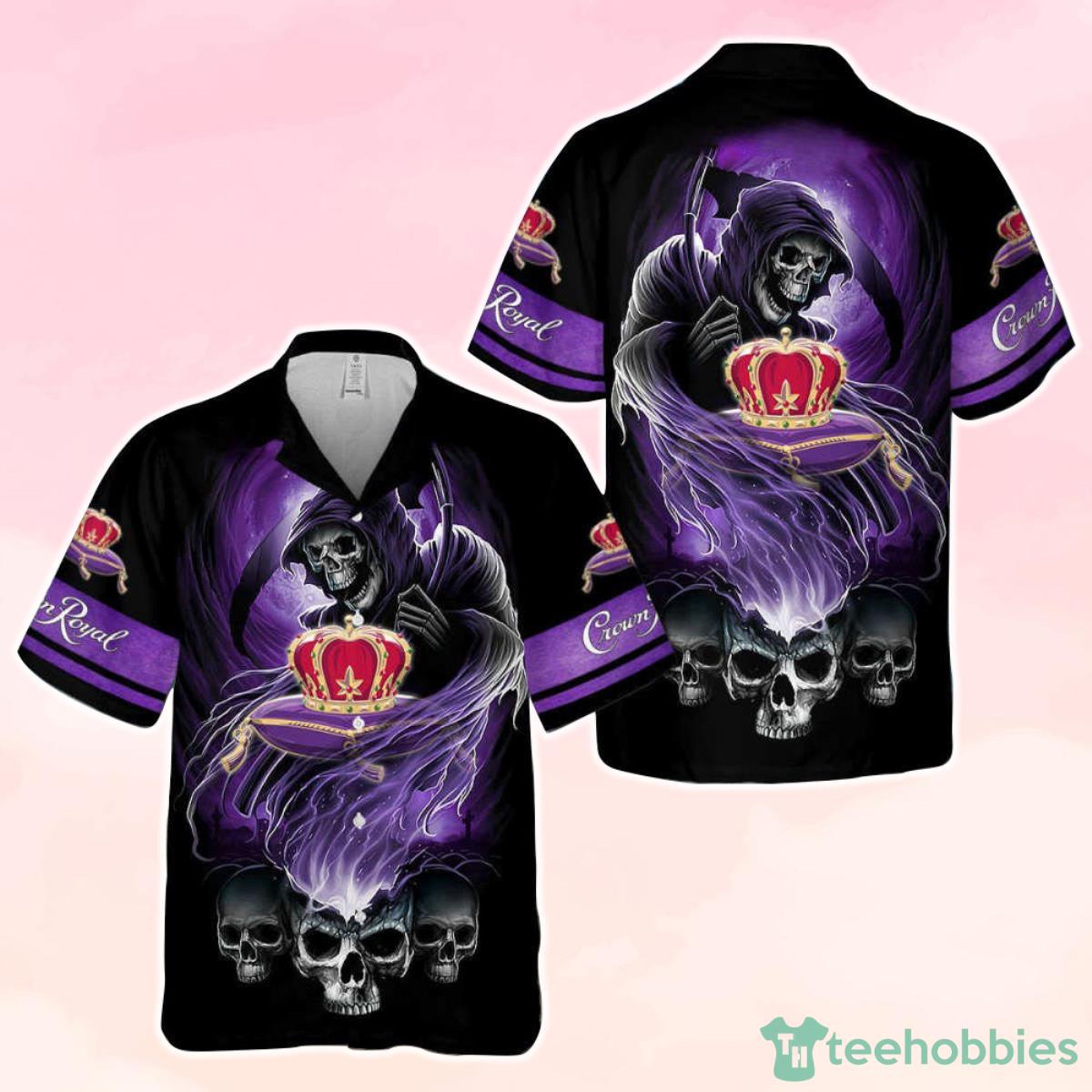 Crown Royal Death Skull Hawaiian Shirt Perfect Gift Product Photo 1