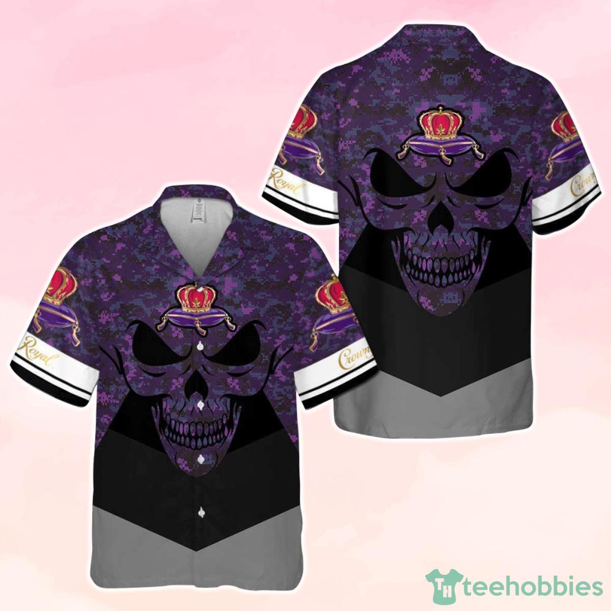 Crown Royal Skull Pattern Hawaiian Shirt Perfect Gift Product Photo 1