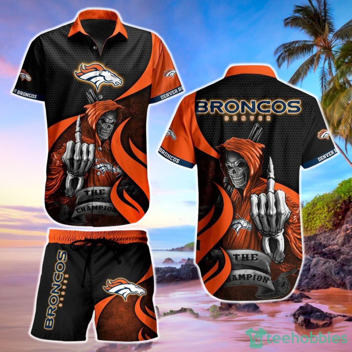 Denver Broncos NFL Football Hawaiian Shirt And Short Graphic Summer The Champion Gift For Men Women Product Photo 1