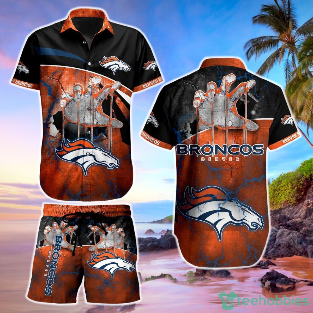Denver Broncos NFL Hawaiian Shirt And Short Style Summer Product Photo 1