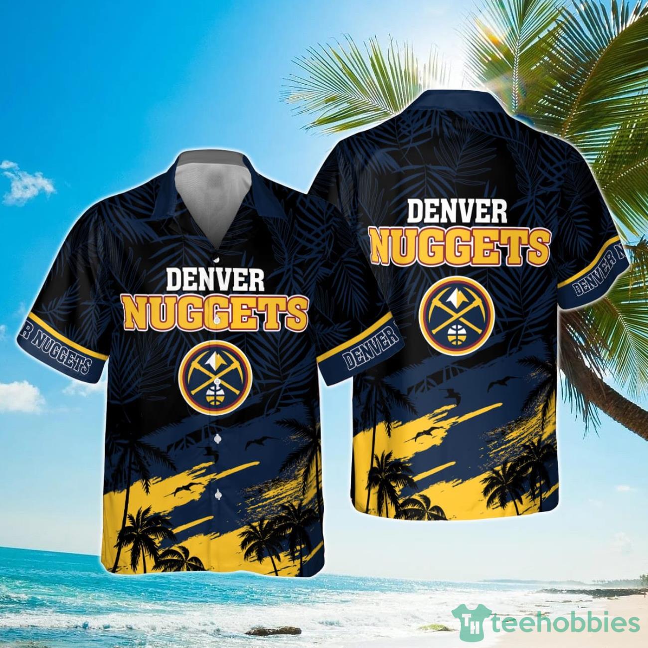 Denver Nuggets National Palm Tree Pattern Basketball Association 2023 Hawaiian Shirt Product Photo 1