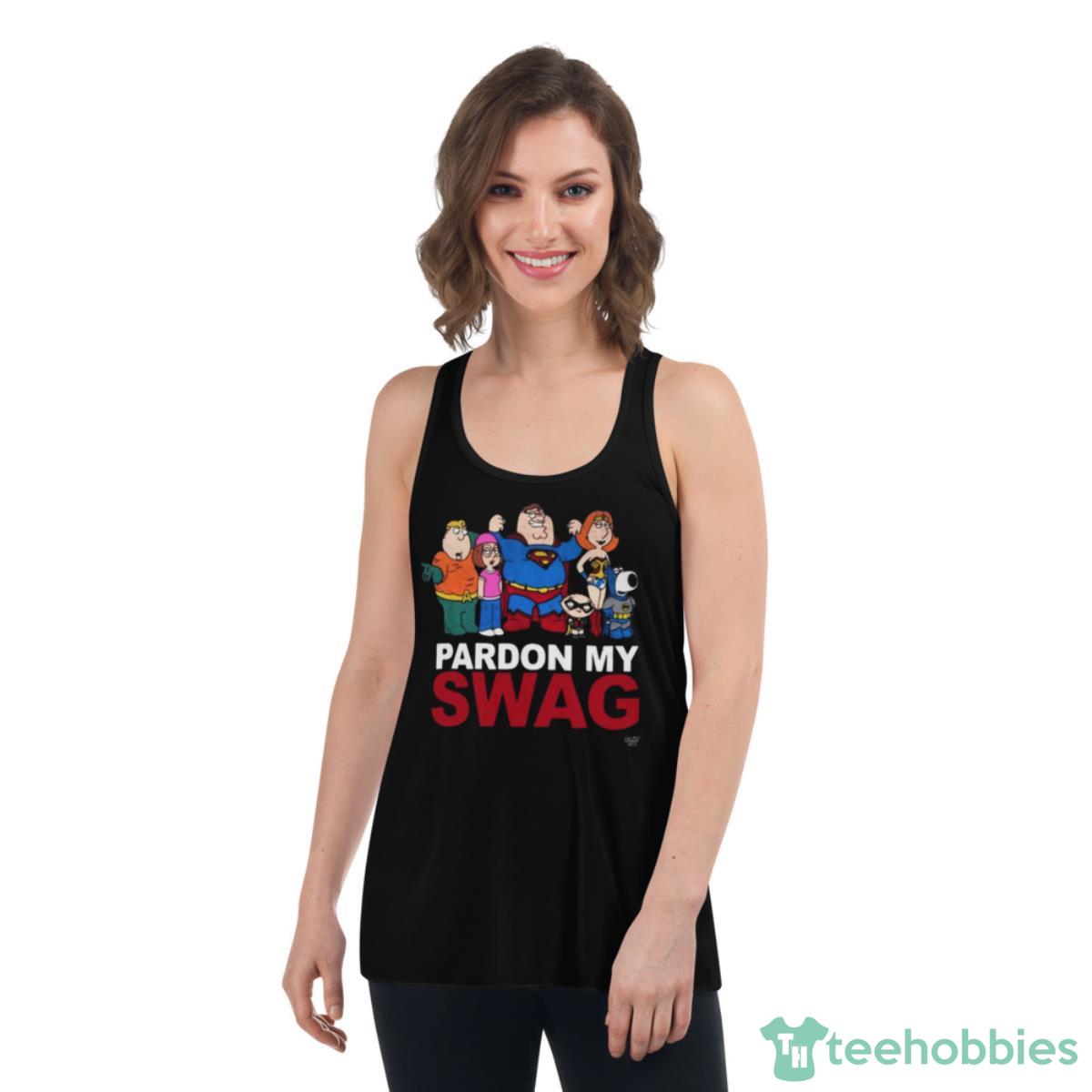 Design Family Guy Superheroes Pardon My Swag 2023 T Shirt - Womens Flowy Racerback Tank Design Family Guy Superheroes Pardon My Swag 2023 T Shirt - Womens Flowy Racerback Tank