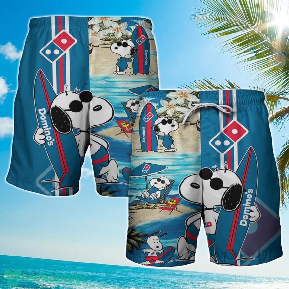 Dominos Pizza Food Beach Hawaiian Shirt For Men And Women Product Photo 2