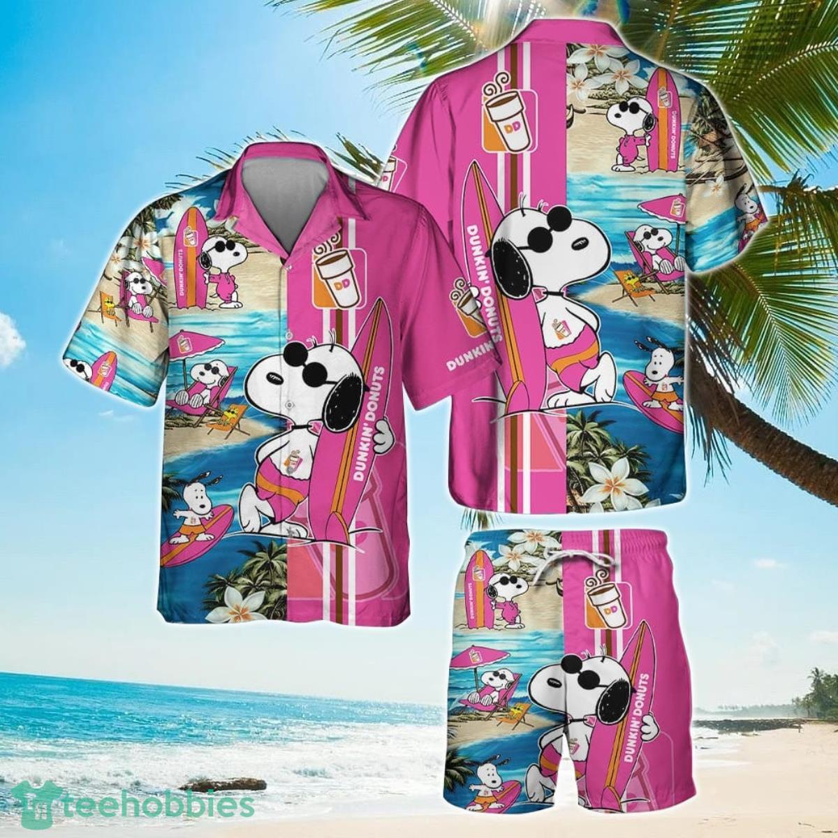 Dunkin Donuts Food And Drink Beach Hawaiian Shirt For Men And Women Product Photo 1