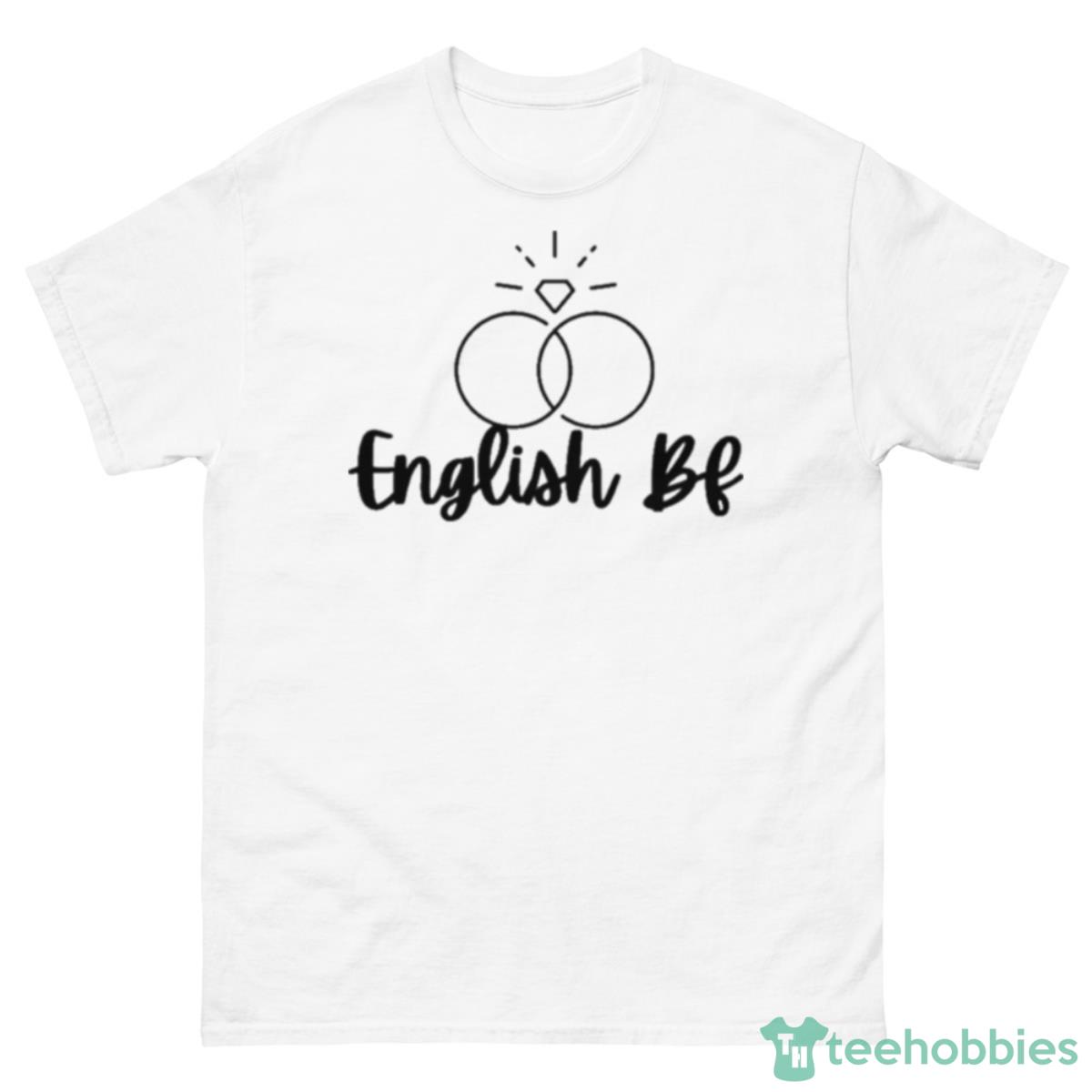English Bf Black Text Shirt - 500 Men’s Classic Tee Gildan