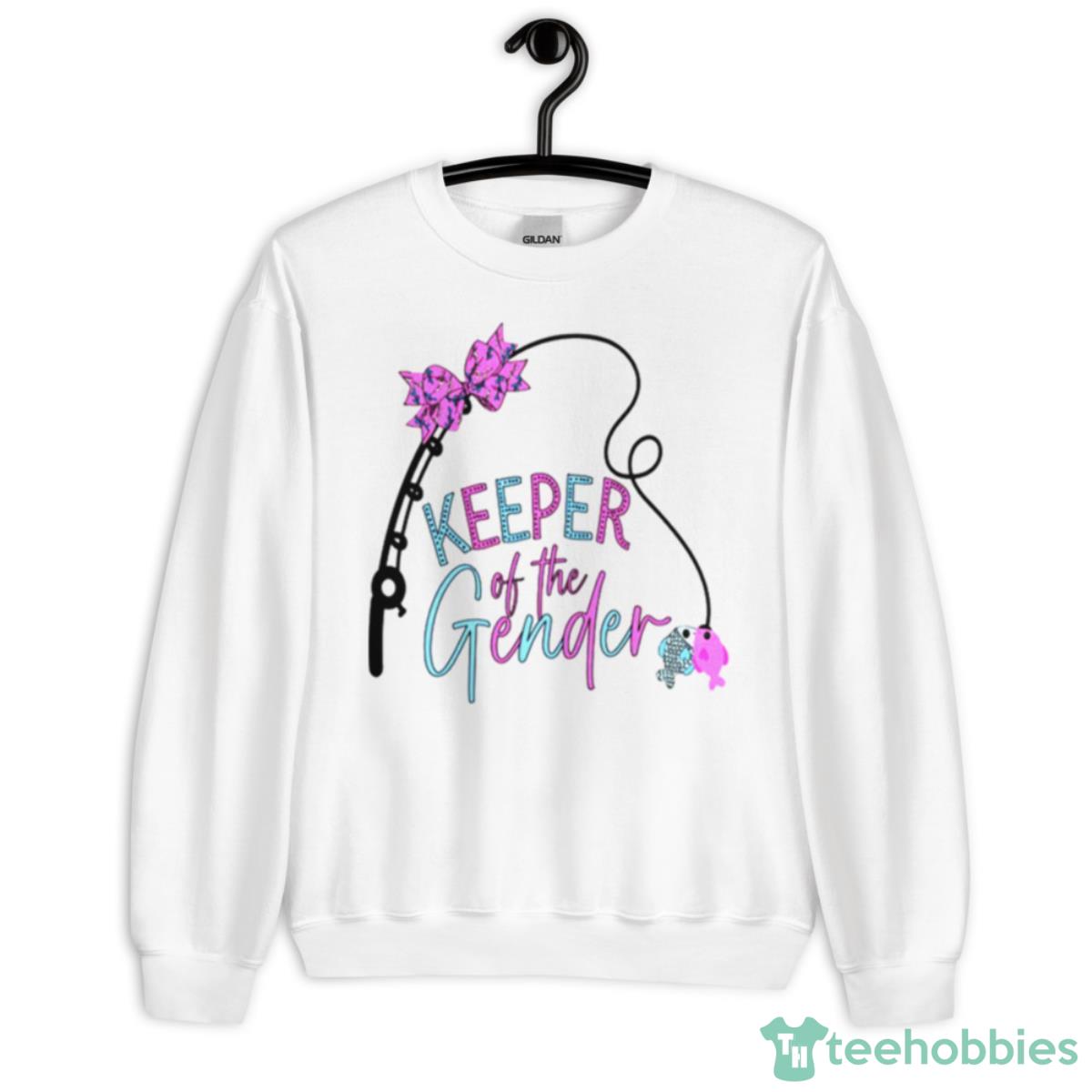 Fishing Keeper Of The Gender Unique Pregnancy Shirt - Unisex Heavy Blend Crewneck Sweatshirt