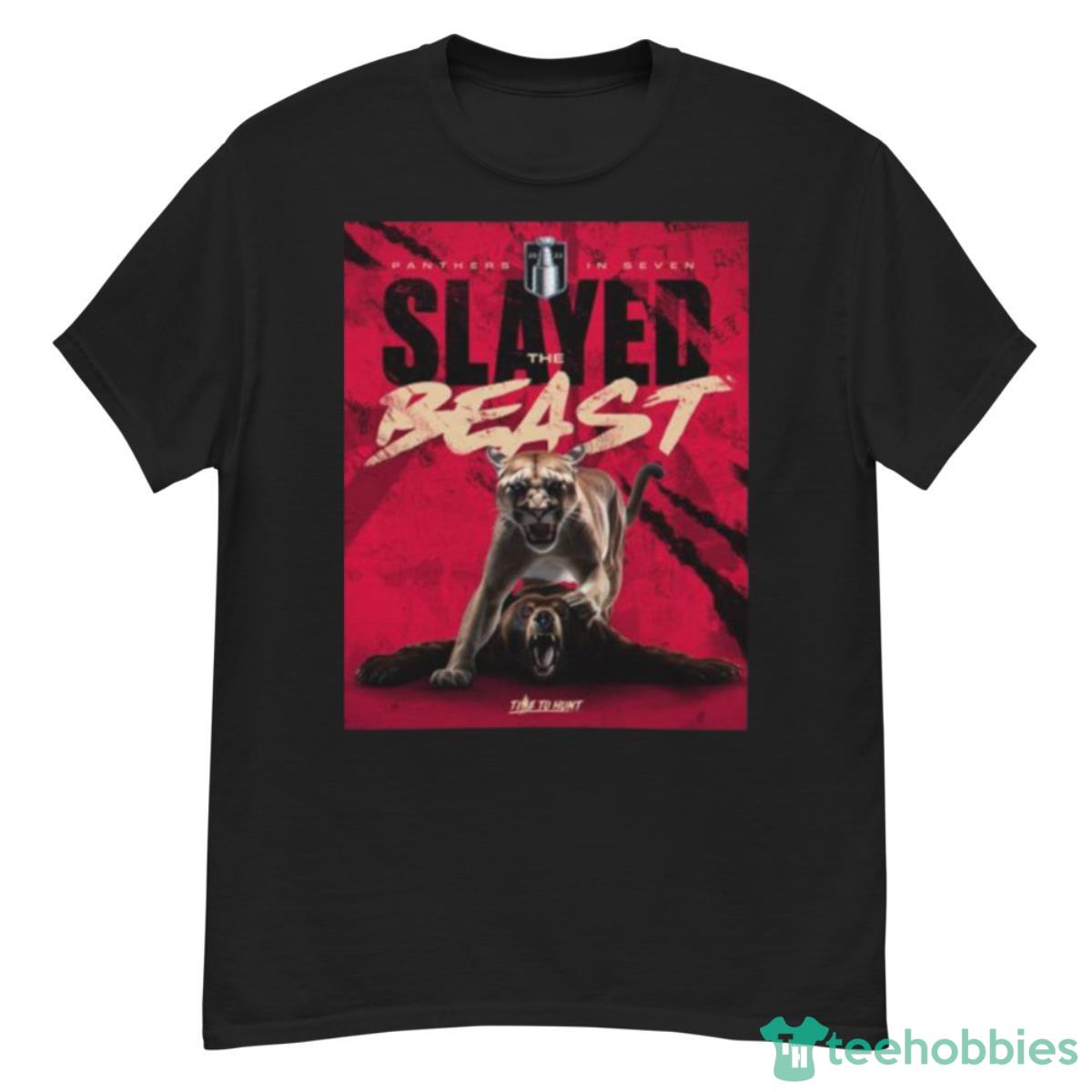Florida Panthers 2023 In Seven Slayed The Beast Time To Hunt Shirt - G500 Men’s Classic T-Shirt