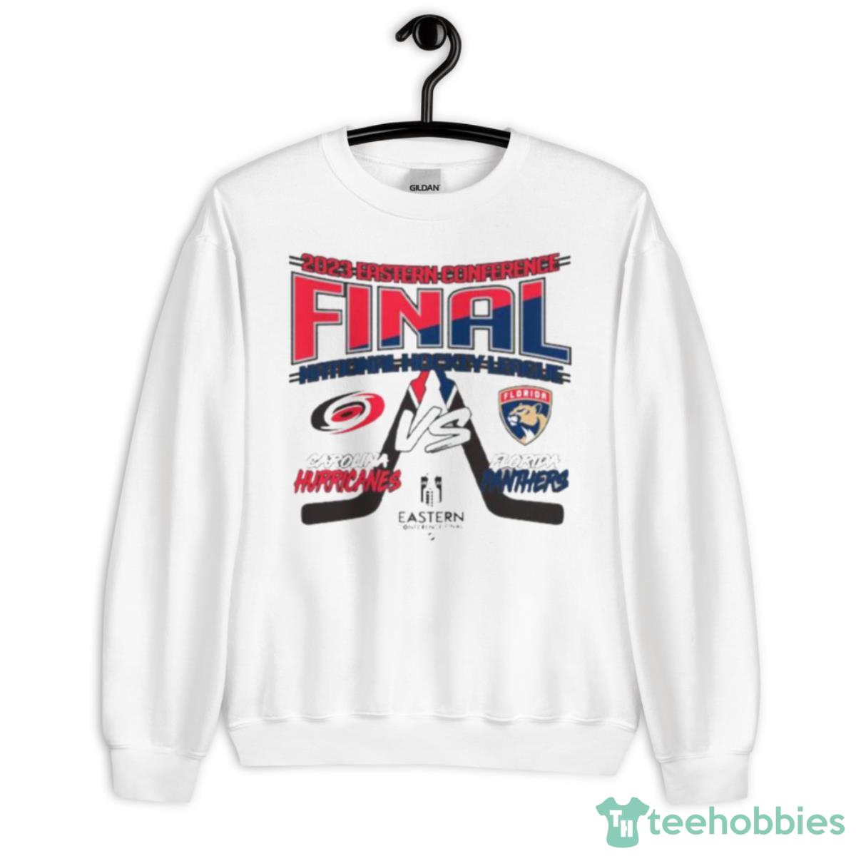 Florida Panthers Vs Carolina Hurricanes 2023 Eastern Conference Final Youth Shirt - Unisex Heavy Blend Crewneck Sweatshirt