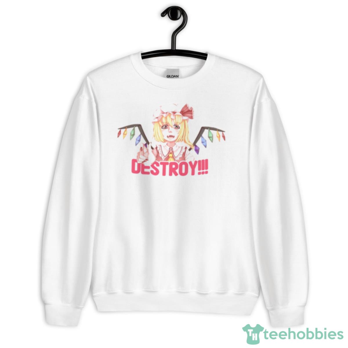 Frightfully Insane Flan Chan Touhou Project Shirt - Unisex Heavy Blend Crewneck Sweatshirt