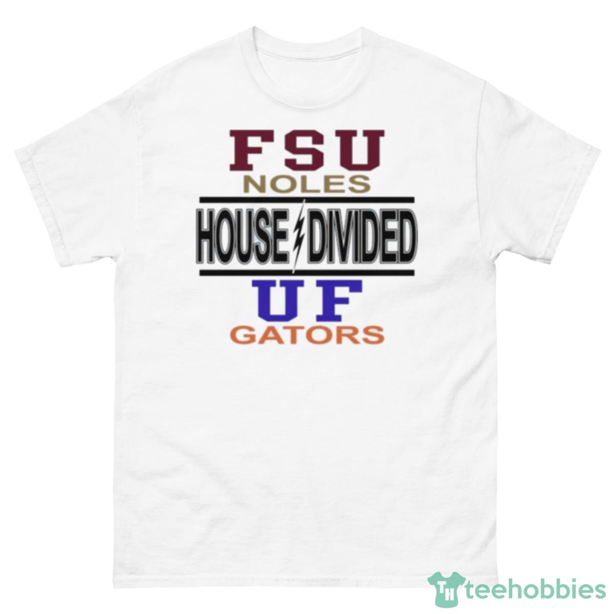 FSU Noles House Divided UF Gator T Shirt - 500 Men’s Classic Tee Gildan