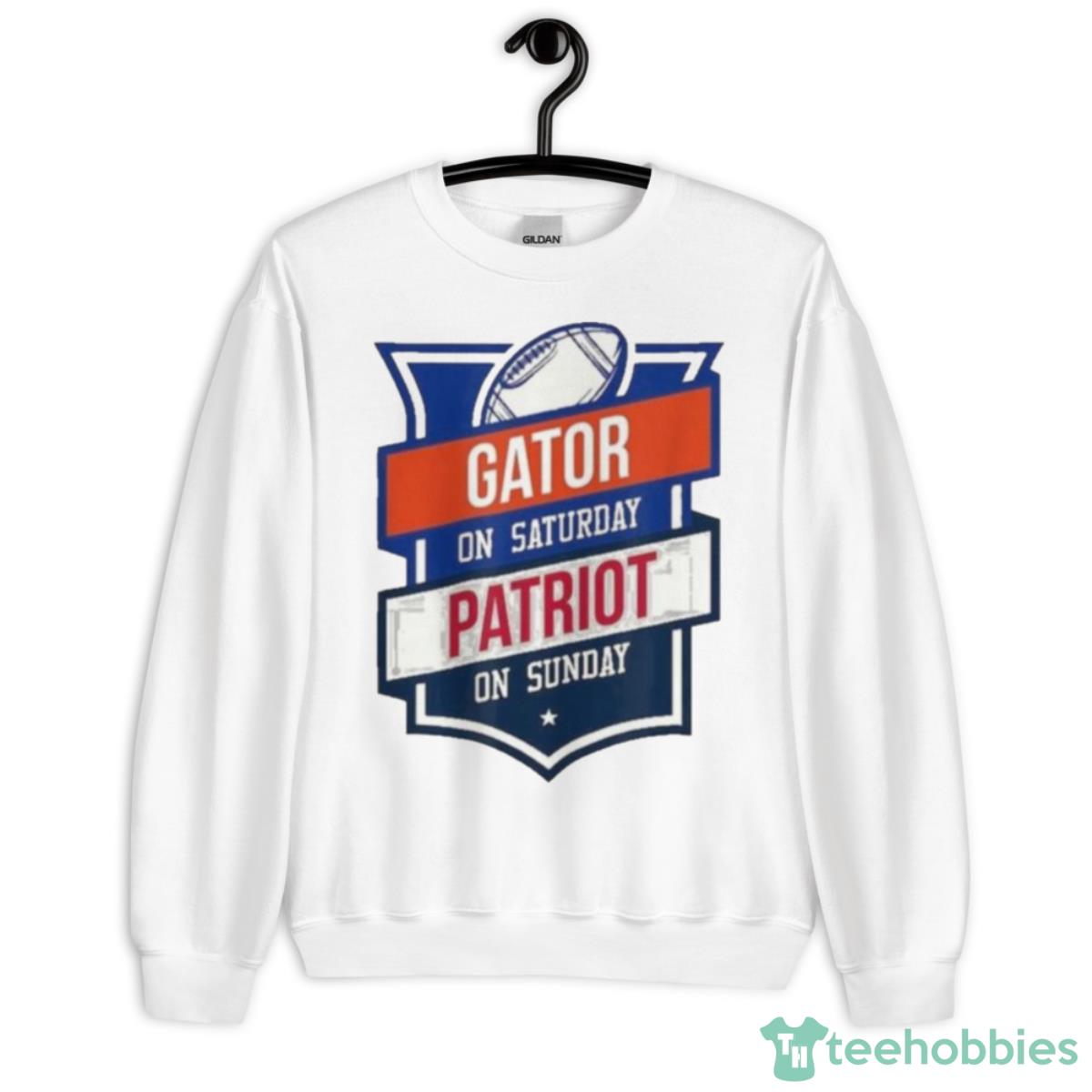 Gator On Saturday Patriot On Sunday Gainesville Shirt - Unisex Heavy Blend Crewneck Sweatshirt