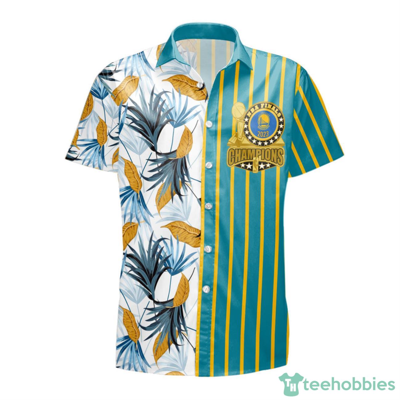 Golden State Warriors NBA Champions Pattern Print Hawaiian Shirt Product Photo 2