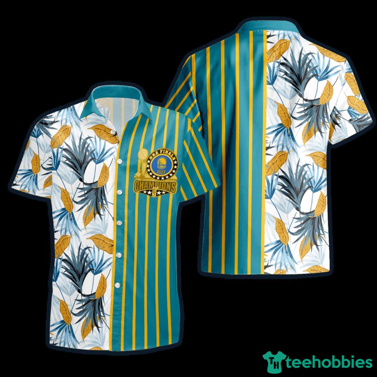 Golden State Warriors NBA Champions Pattern Print Hawaiian Shirt Product Photo 1