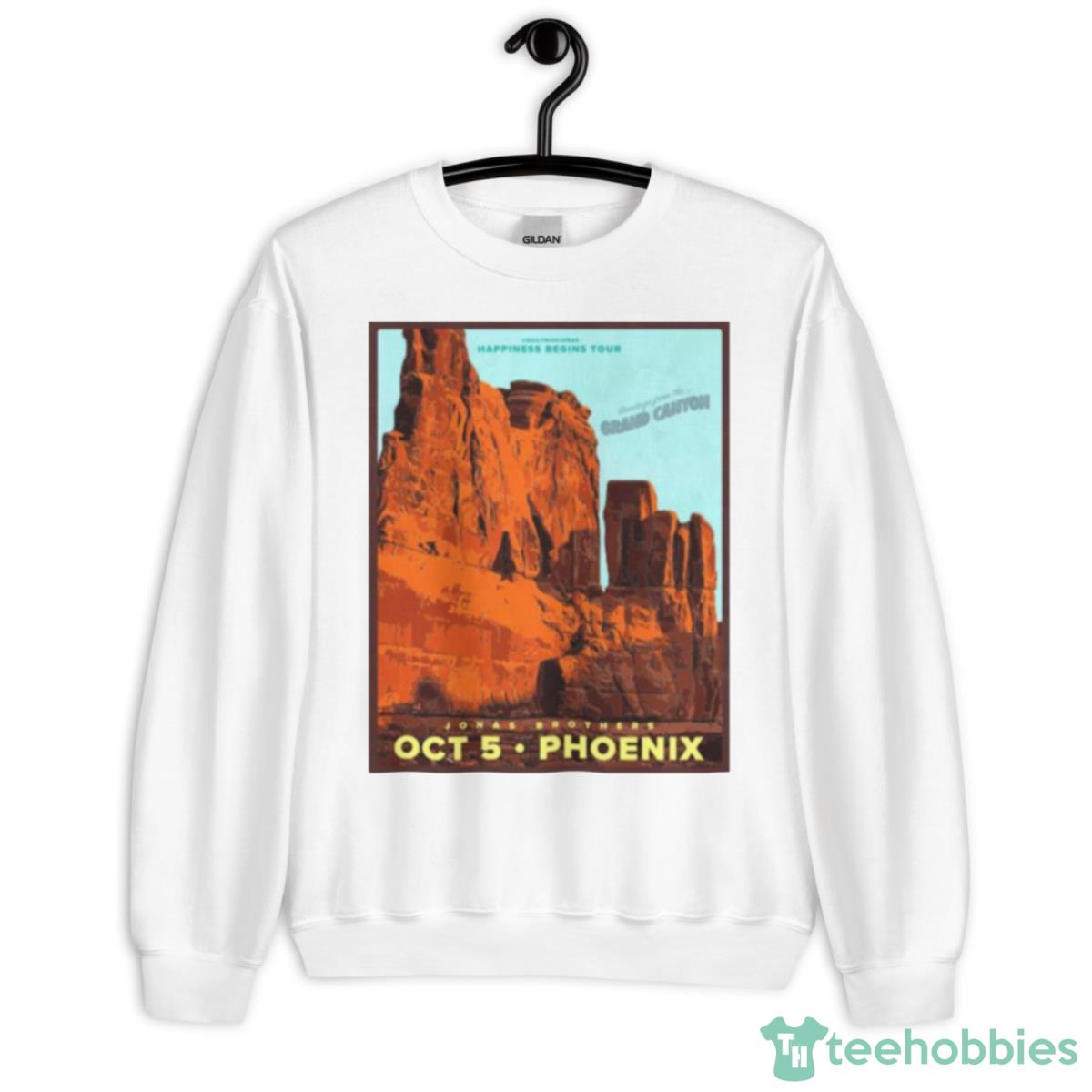 Graphic Happiness Begins Tour Phoenix Jonas Brothers Shirt - Unisex Heavy Blend Crewneck Sweatshirt