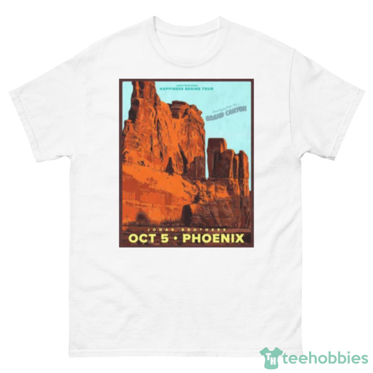 Graphic Happiness Begins Tour Phoenix Jonas Brothers Shirt - 500 Men’s Classic Tee Gildan