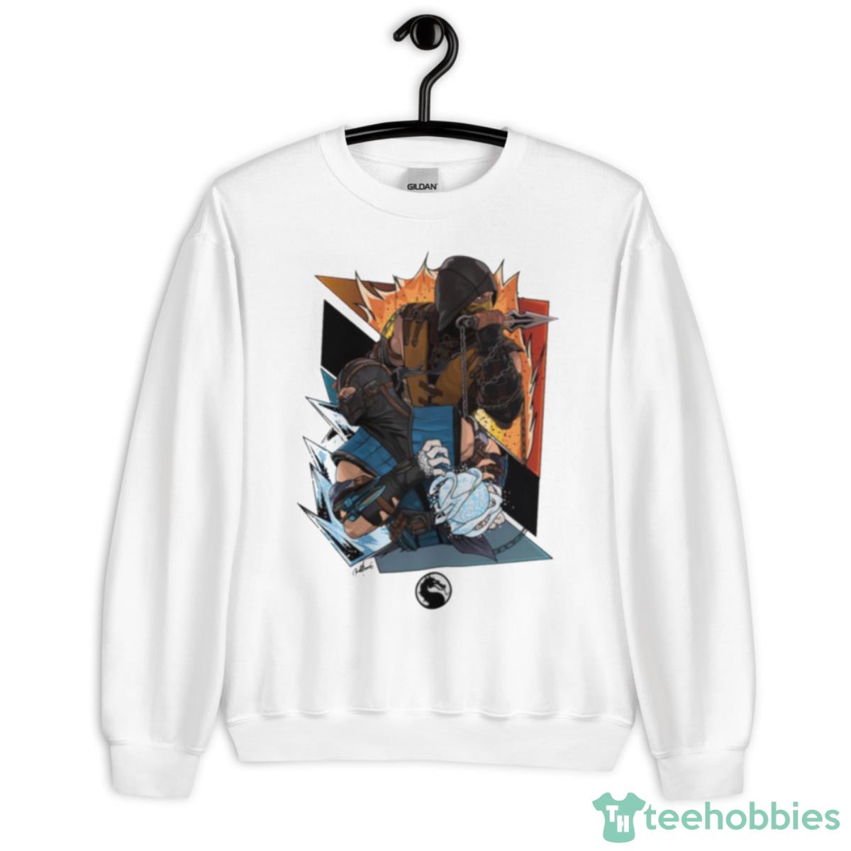 Graphic Mortal Kombat X Scorpion Sub Zero Shirt - Unisex Heavy Blend Crewneck Sweatshirt