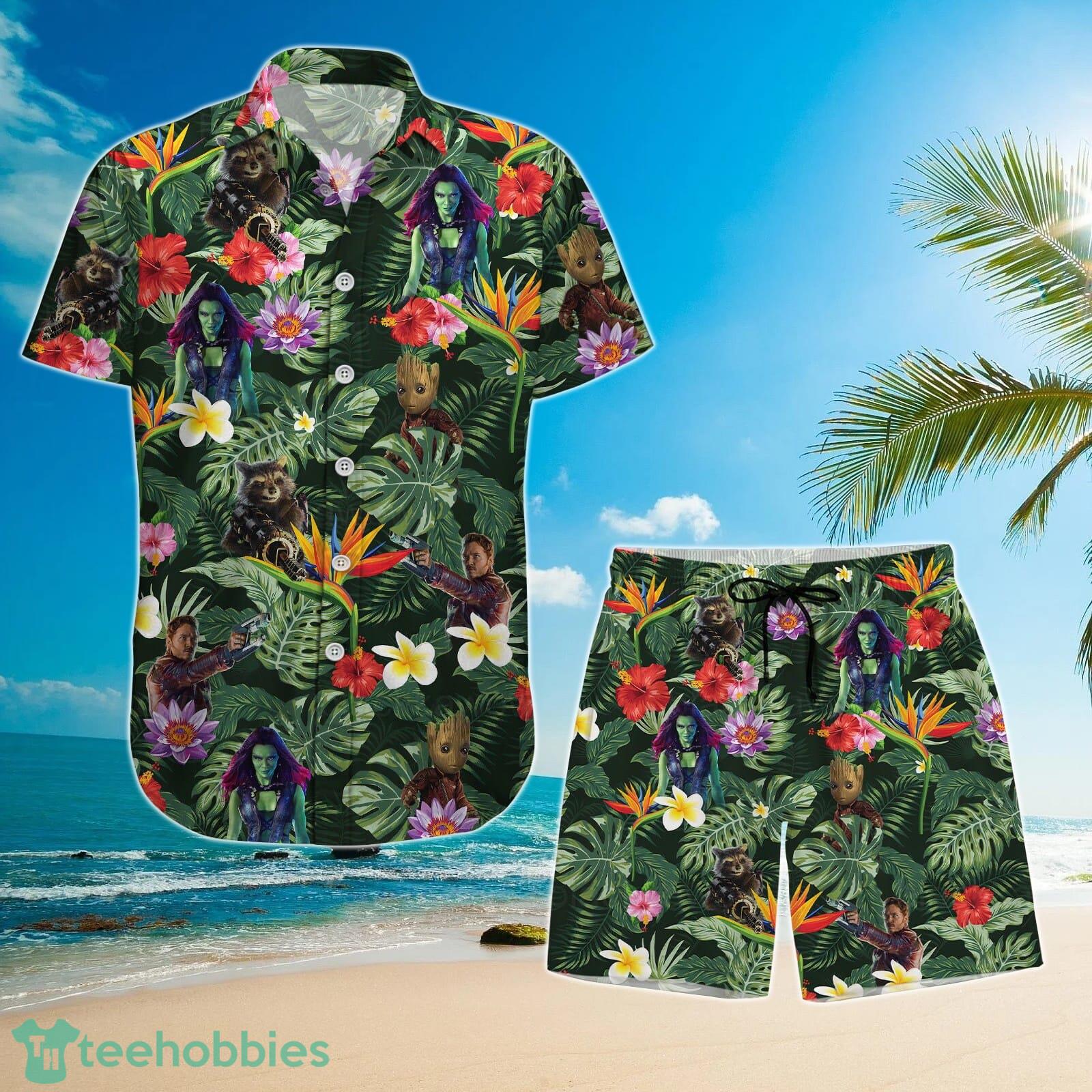 Guardians Of The Galaxy 3 Hawaiian Shirt And Short For Men And Women Product Photo 1