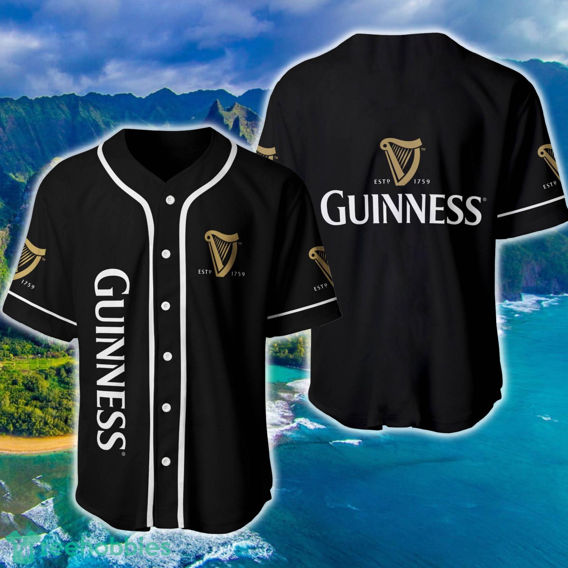 Guinness Beer Baseball Jersey Beer Lovers Product Photo 1