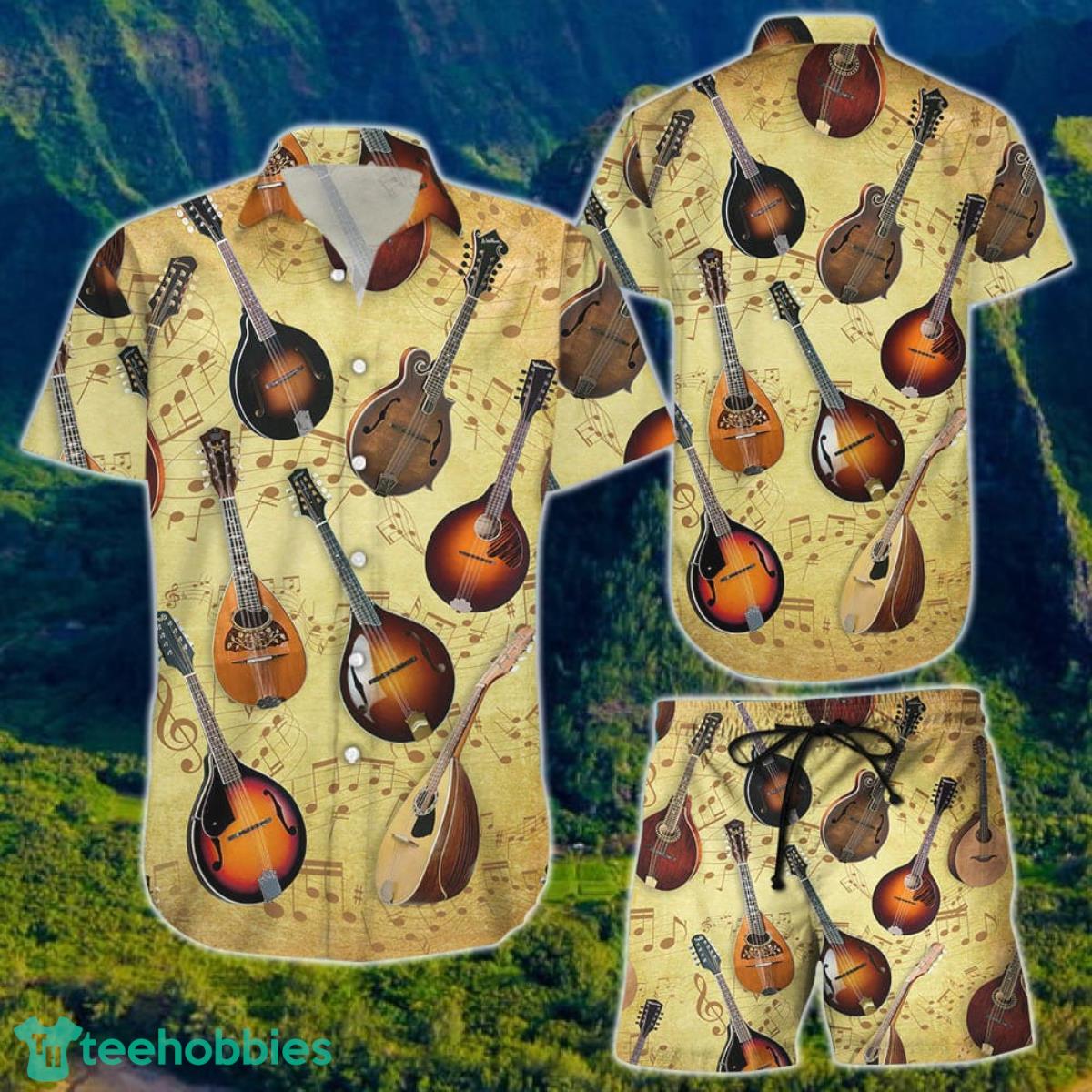 Guitar Hawaiian Shirt And Short For Men And Women Product Photo 1