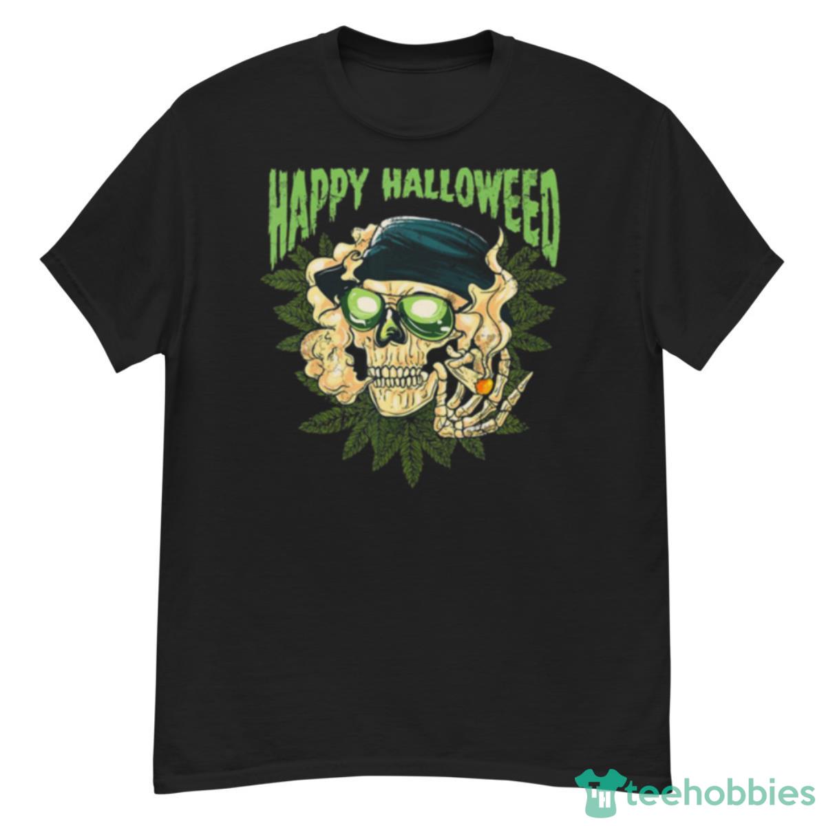 Happy Halloweed Halloween Marijuana Weed Cannabis Pot 420 Shirt - G500 Men’s Classic T-Shirt