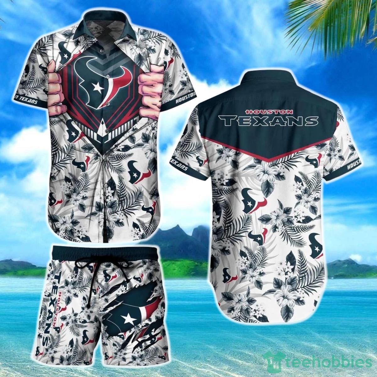 Houston Texans NFL Football Hawaiian Shirt And Short New Summer For Big Fans Gift For Men Women Product Photo 1