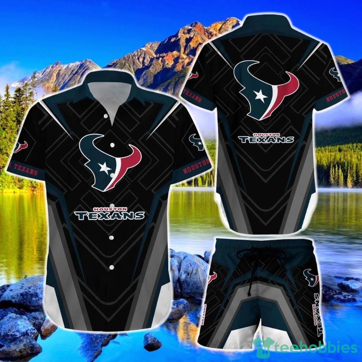 Houston Texans NFL Hawaiian Shirt And Short New Summer Button Down Product Photo 1