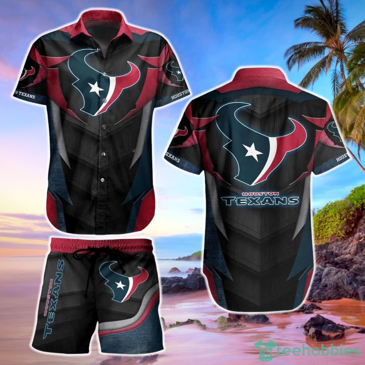 Houston Texans NFL Hawaiian Shirt And Short Summer Perfect Gift For Fans Product Photo 1