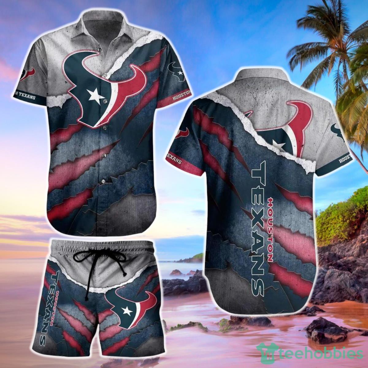 Houston Texans NFL Hawaiian Shirt And Short Summer Vintage Beach Shirt For Your Loved Ones Product Photo 1