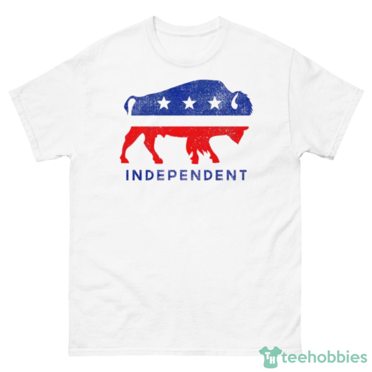 Independent Bison Distressed Shirt - 500 Men’s Classic Tee Gildan