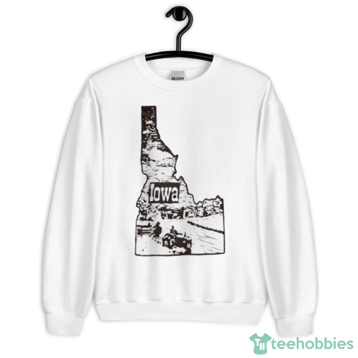 IOWA Map Shirt - Unisex Heavy Blend Crewneck Sweatshirt
