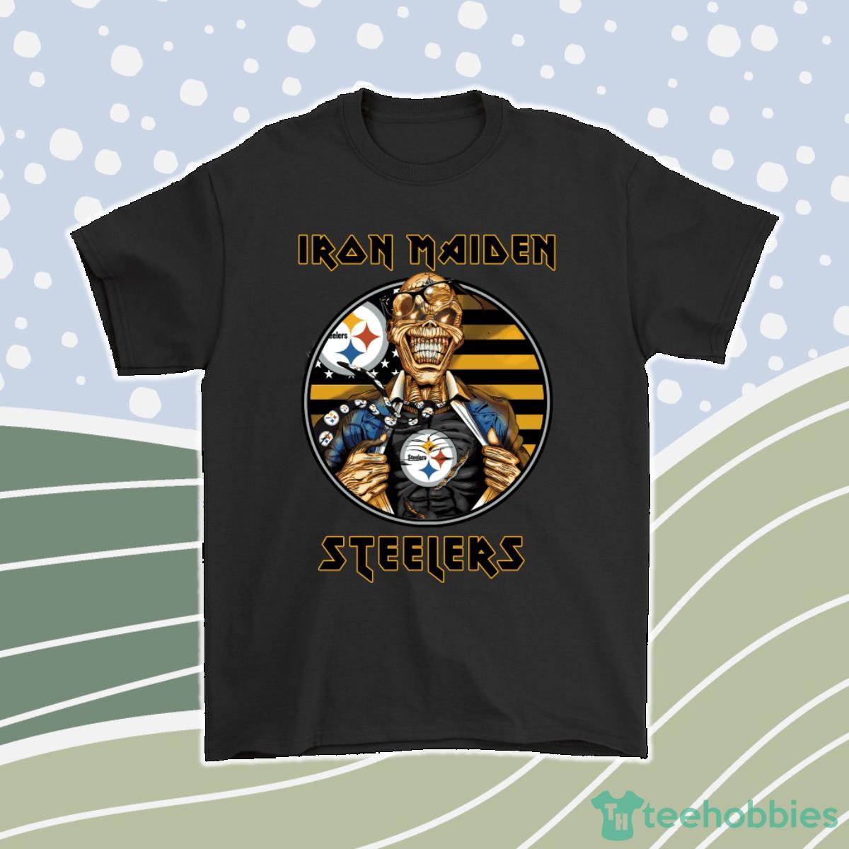 Iron Maiden Pittsburgh Steelers Halloween Football Men Women T-Shirt, Hoodie, Sweatshirt Product Photo 1