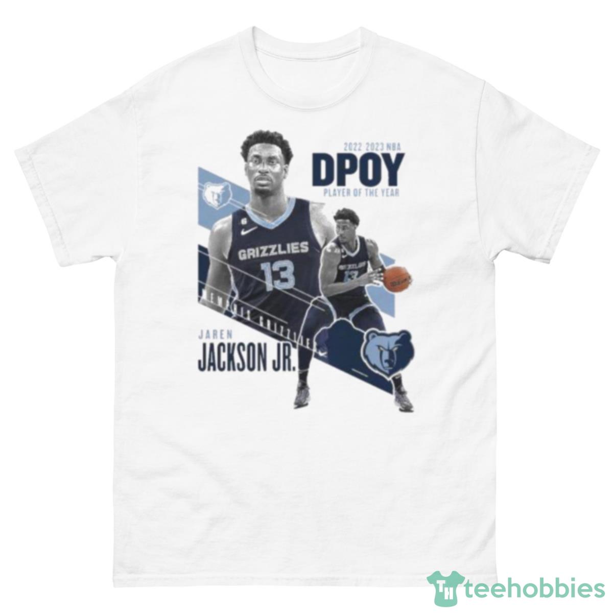 Jaren Jackson Jr. Memphis Grizzlies 2023 NBA Defensive Player Of The Year Reverse Shirt - 500 Men’s Classic Tee Gildan
