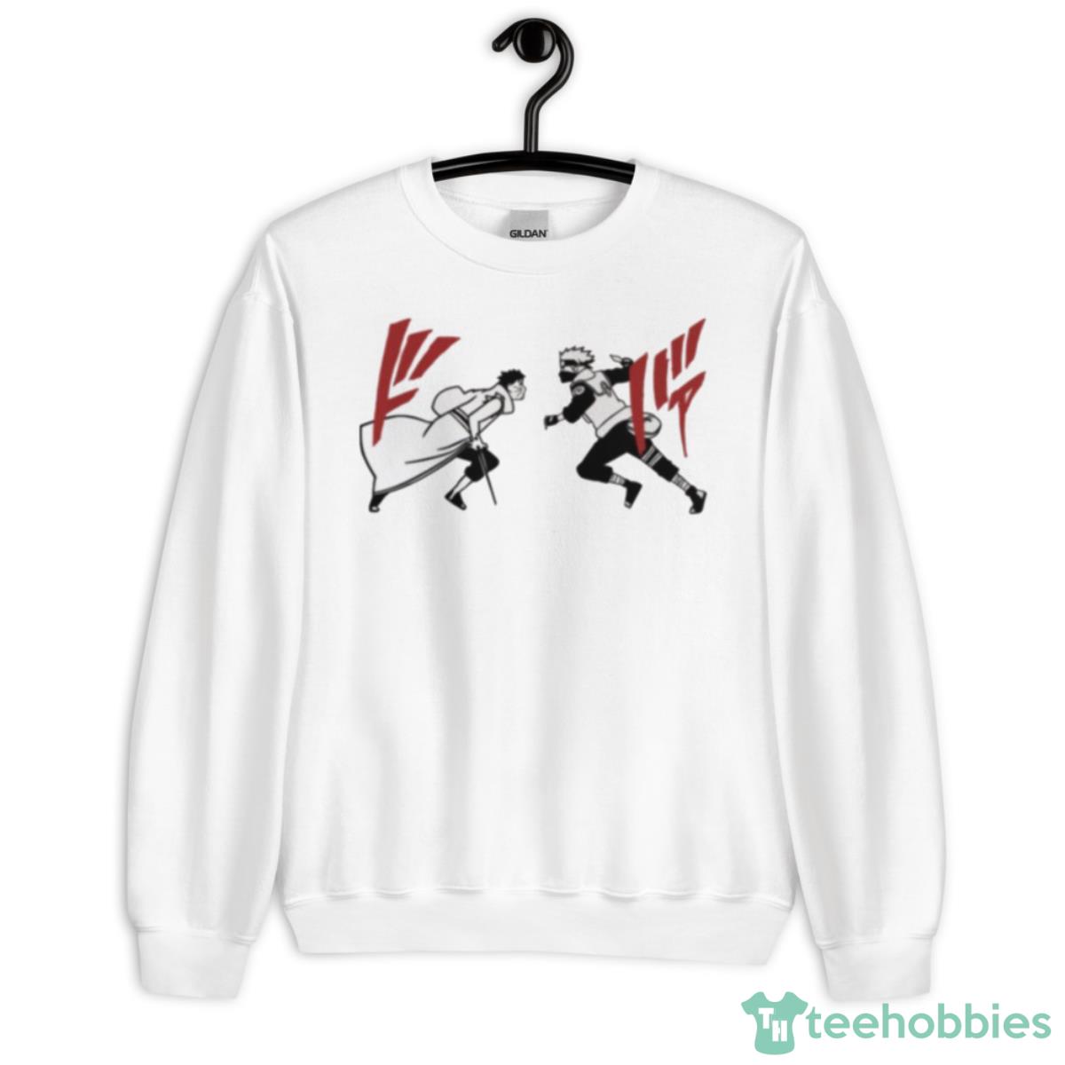 Kakashi Vs Obito Manga Fight Scene Naruto Shippuden Shirt - Unisex Heavy Blend Crewneck Sweatshirt