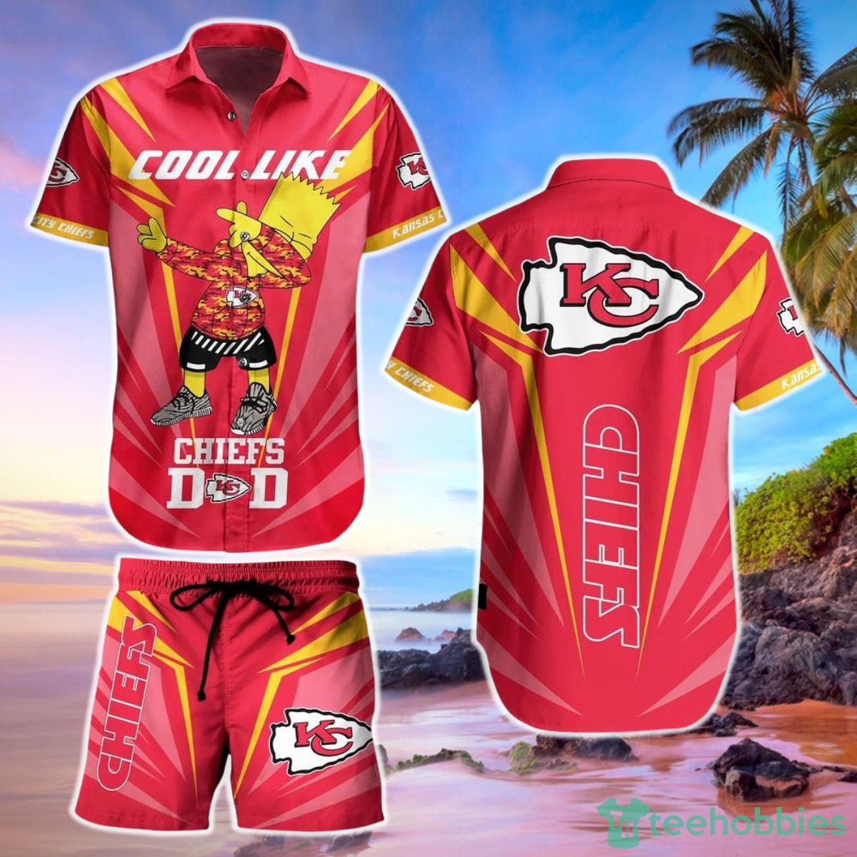 Kansas City Chiefs Nfl Hawaiian Shirt And Short Bart Simpson Summer Perfect Gift For Fans Nfl Product Photo 1