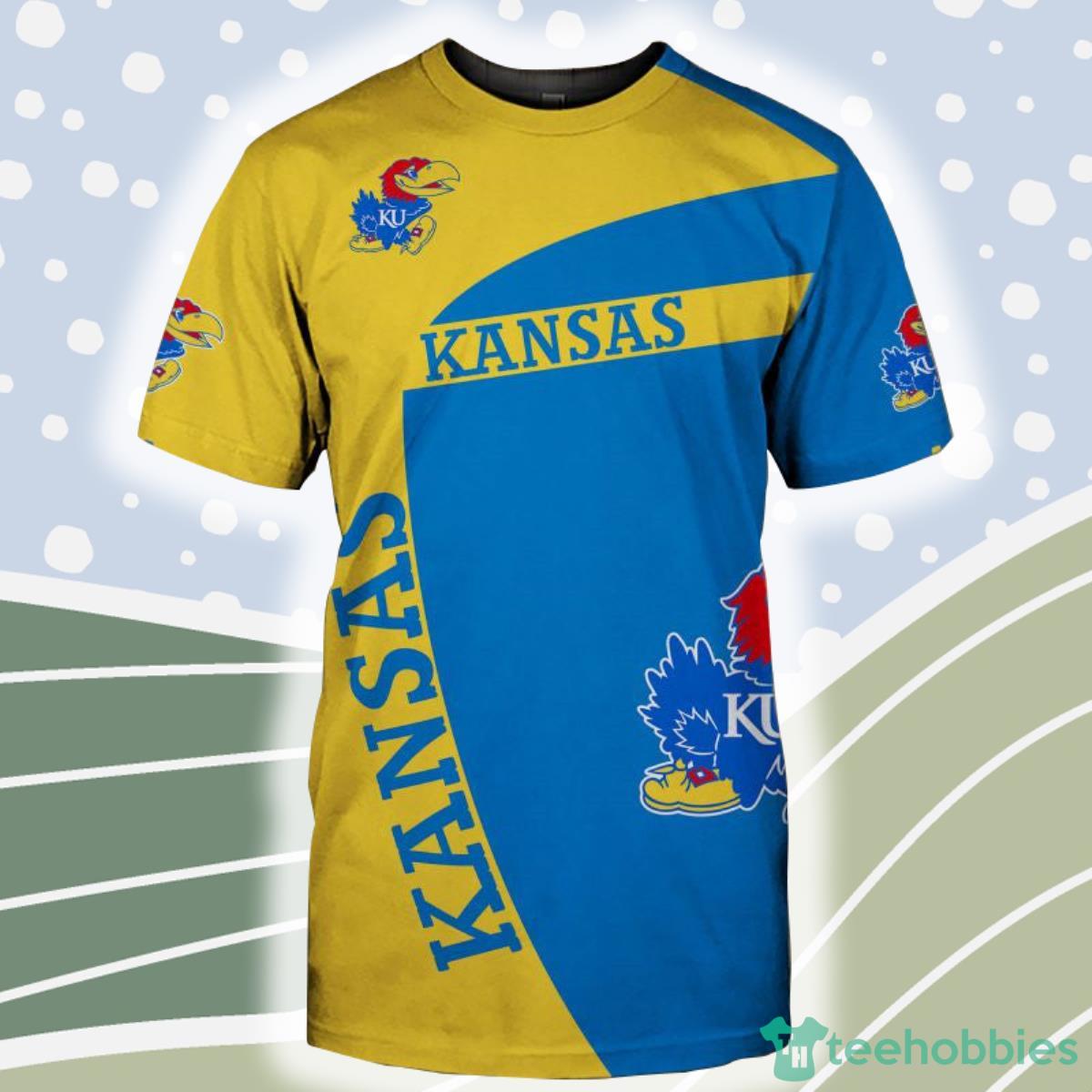 Kansas Jayhawks NCAA Shirt 3D For Fans Product Photo 1