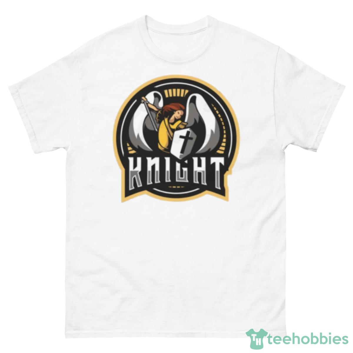 Knight Round Design Shirt - 500 Men’s Classic Tee Gildan