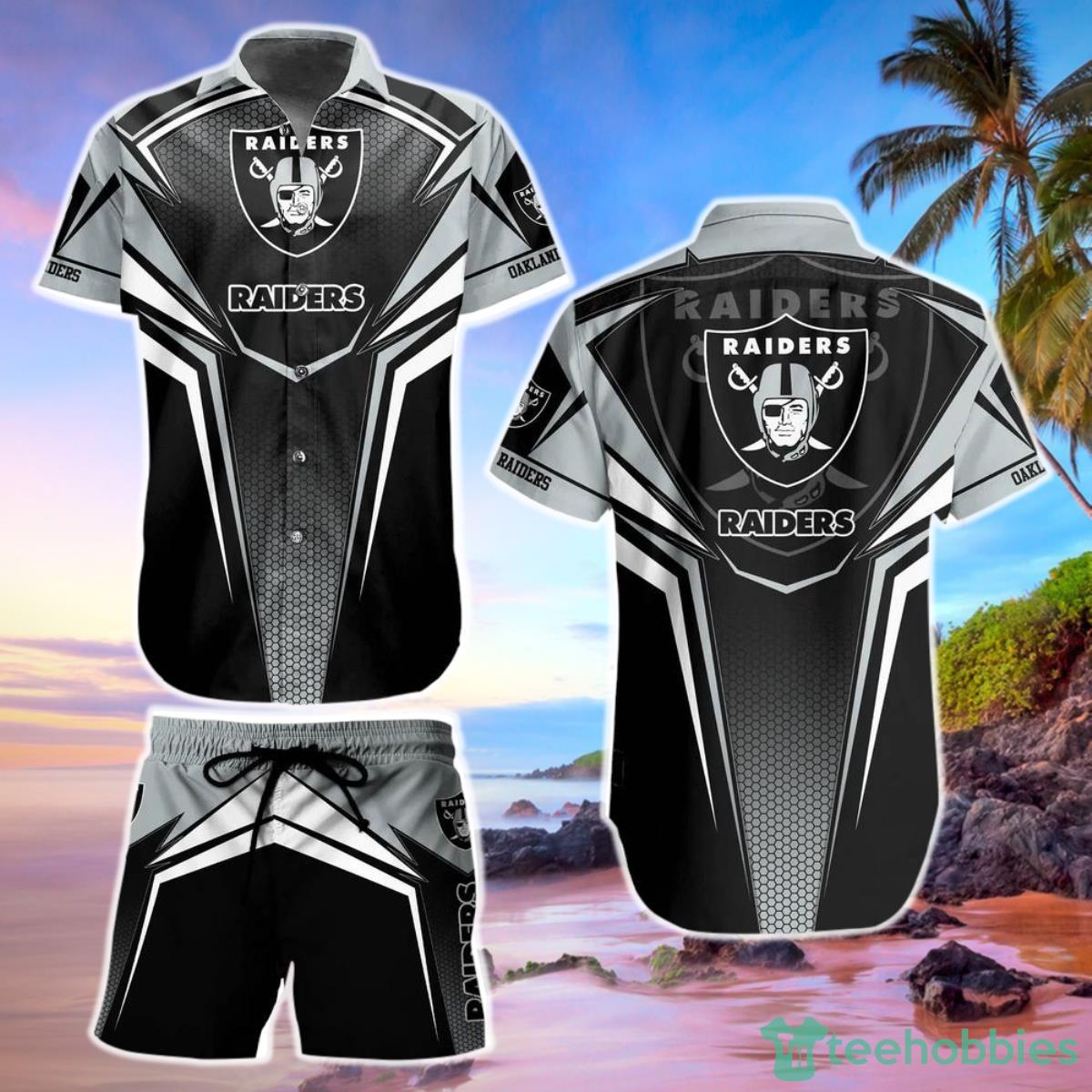 Las Vegas Raiders NFL Football Hawaii Short Shirt For This Summer Graphic Hawaiian Shirt Gift Big Fans Product Photo 1