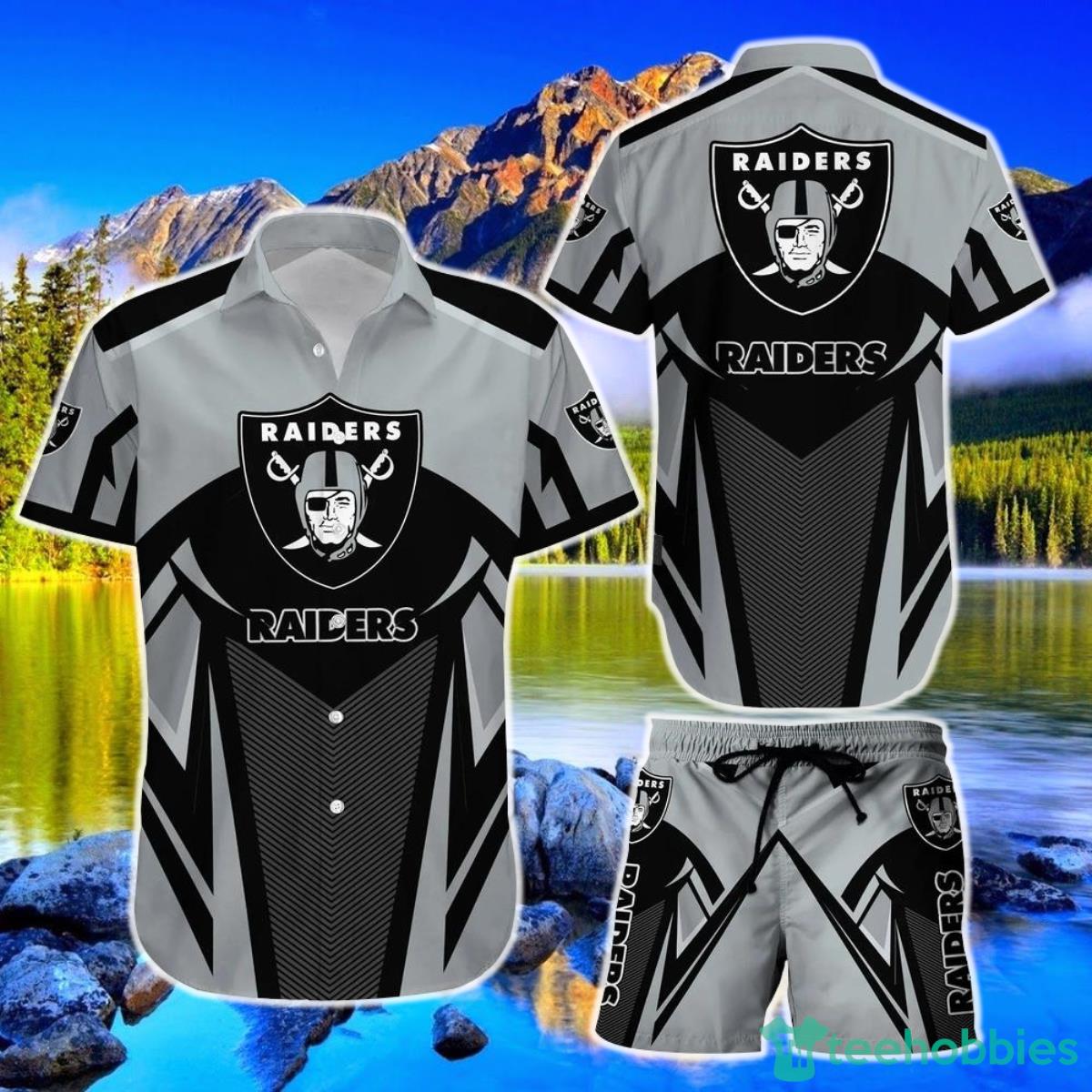 Las Vegas Raiders NFL Hawaiian Shirt And Short Best Gift For Football NFL Fans Product Photo 1