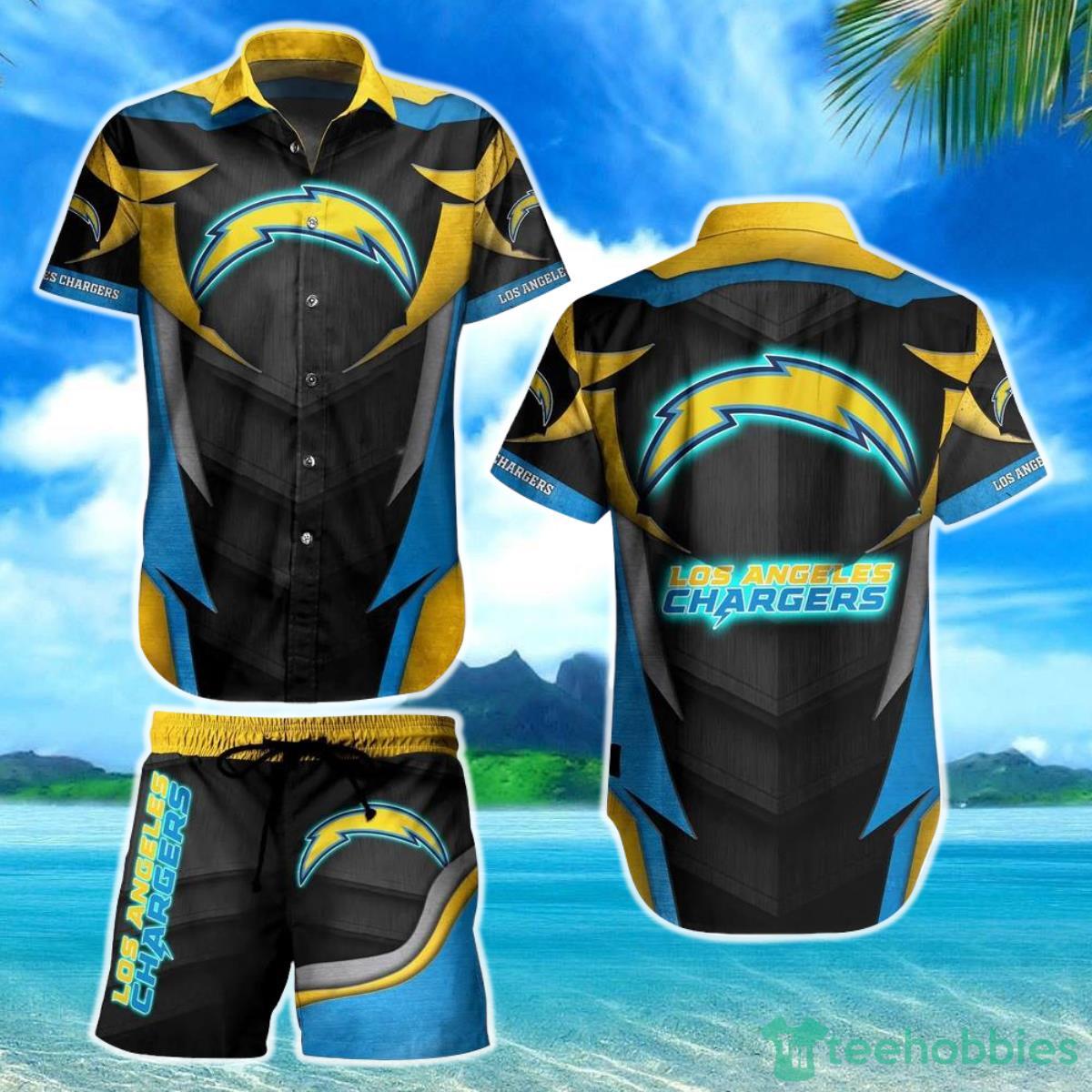 Los Angeles Chargers NFL Hawaiian Shirt And Short Summer Perfect Gift For Fans Product Photo 1