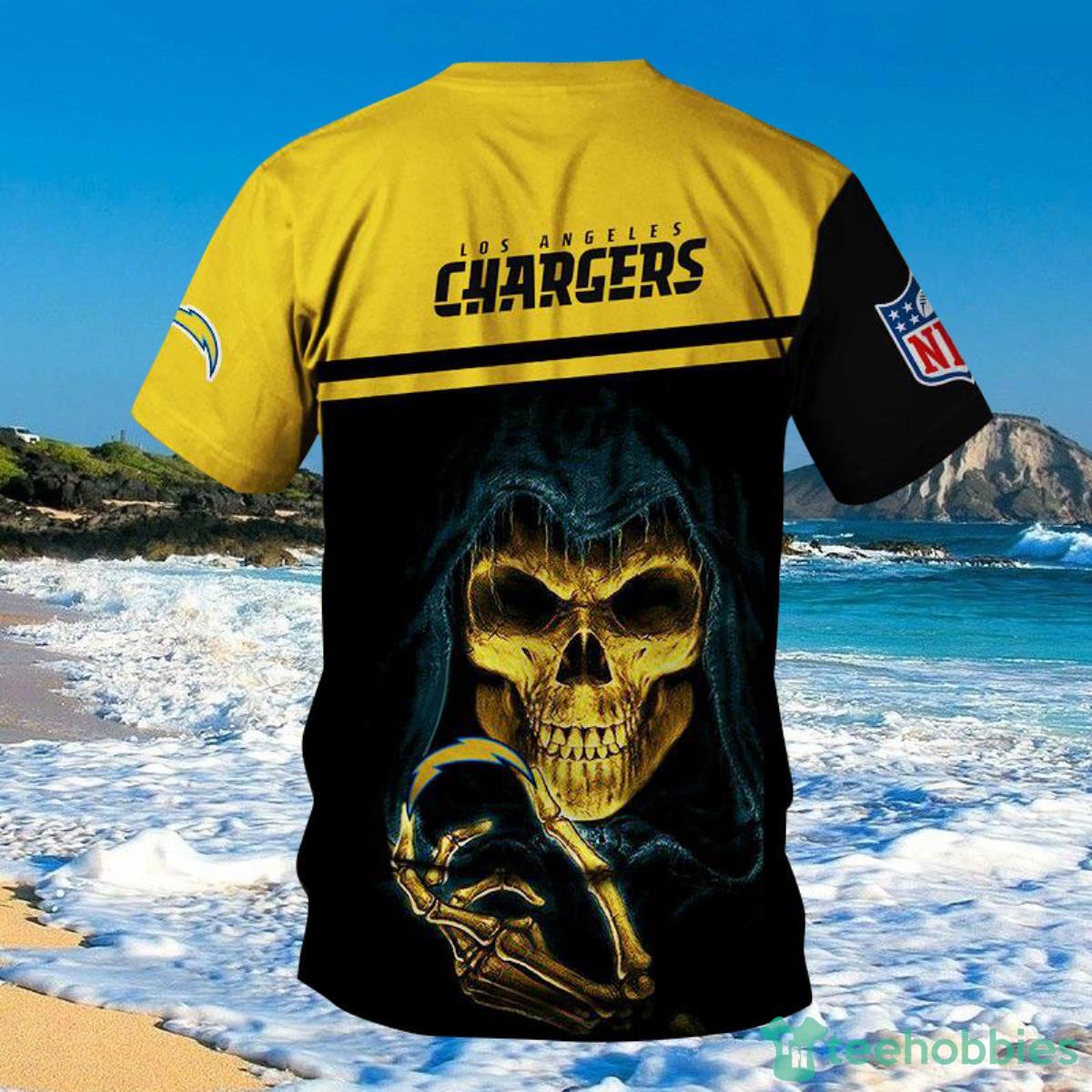 Los Angeles Chargers Shirt 3D Hand Skull For Men And Women Product Photo 1