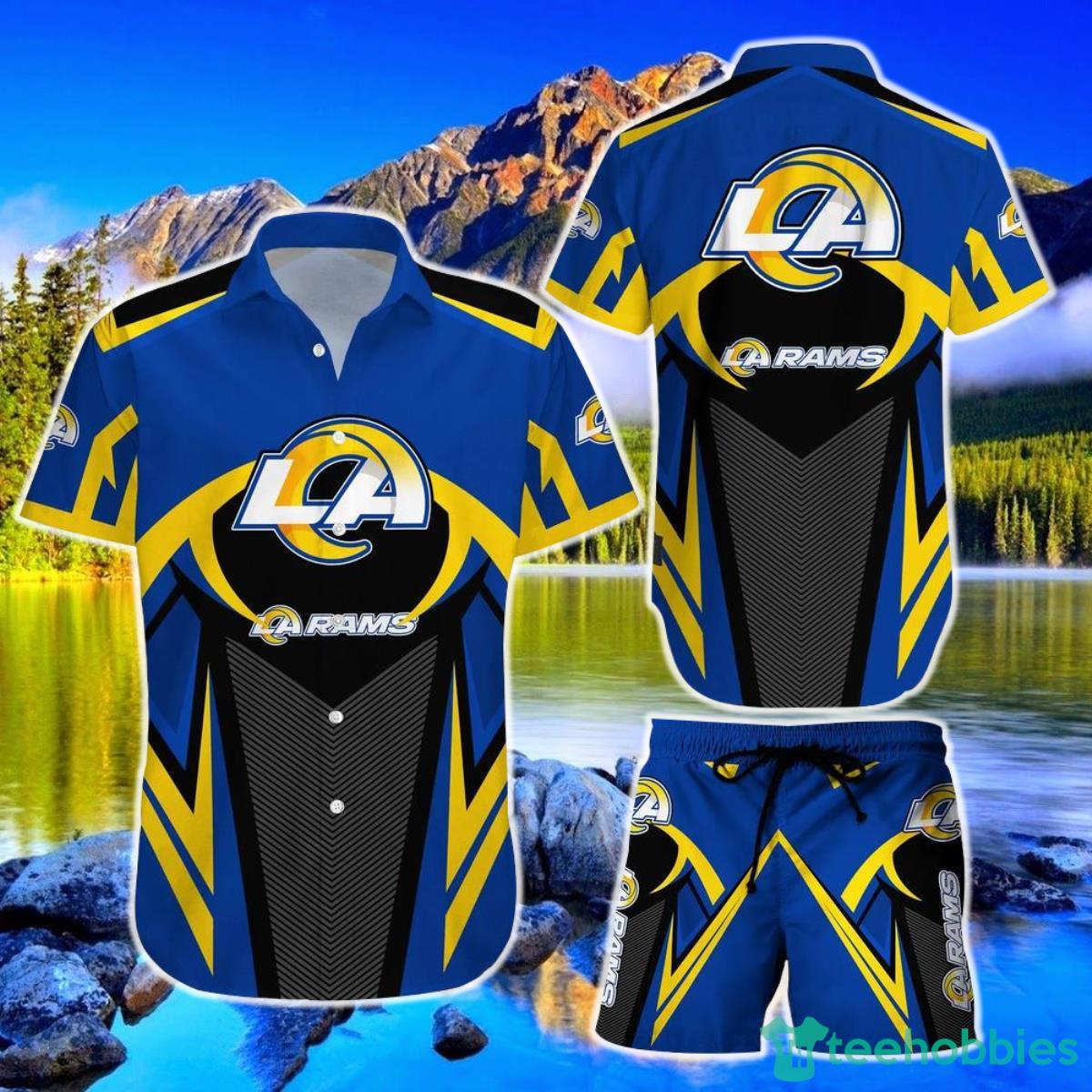 Los Angeles Rams NFL Hawaiian Shirt And Short Best Gift For Football NFL Fans Product Photo 1