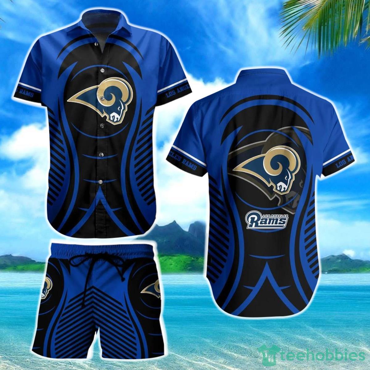 Los Angeles Rams NFL Hawaiian Shirt And Short New Collection Summer Best Gift For Big Fans Product Photo 1