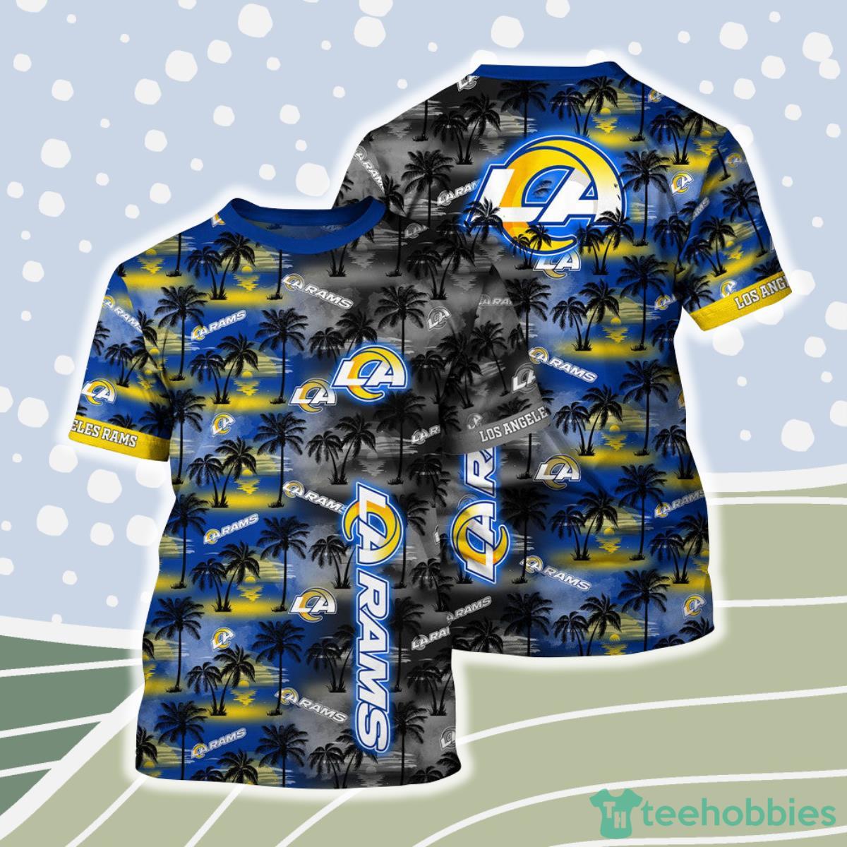 Los Angeles Rams NFL Shirt Palm Trees Graphic For Men And Women Product Photo 1