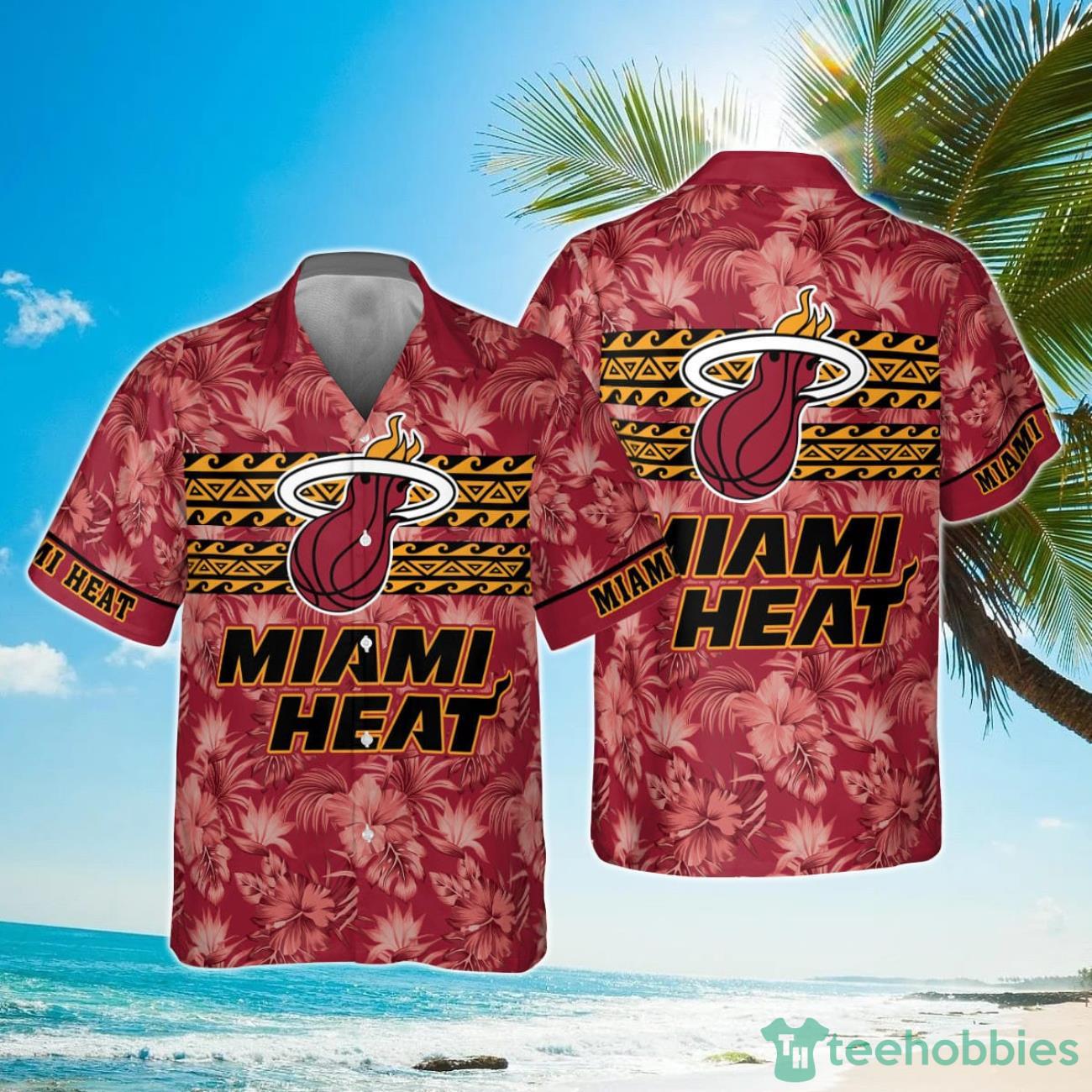 Miami Heat National Basketball Association 2023 Hibiscus Pattern Hawaiian Shirt Product Photo 1