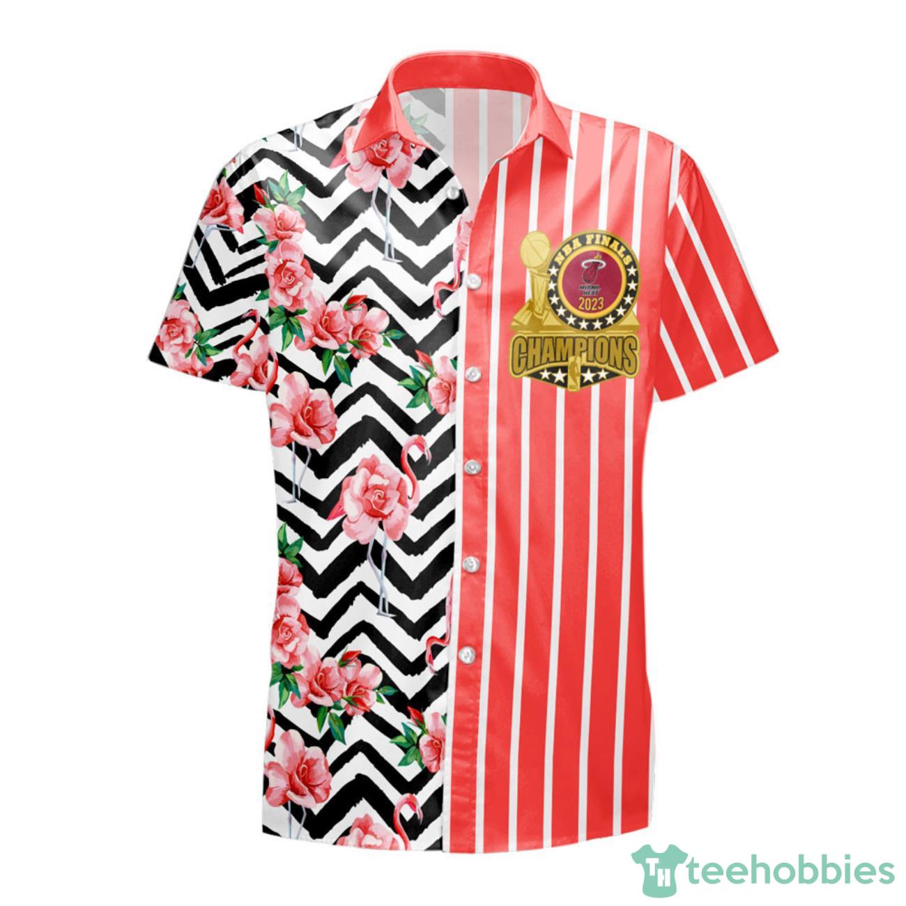 Miami Heat NBA Champions Pattern Print Hawaiian Shirt Product Photo 2