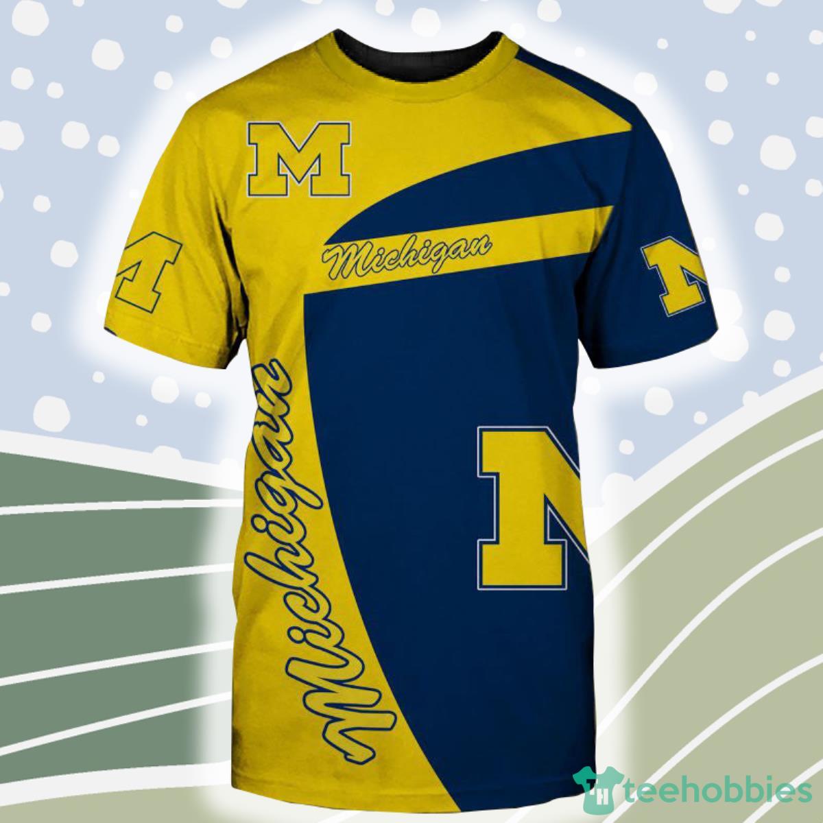 Michigan Wolverines NCAA Shirt 3D For Fans Product Photo 1
