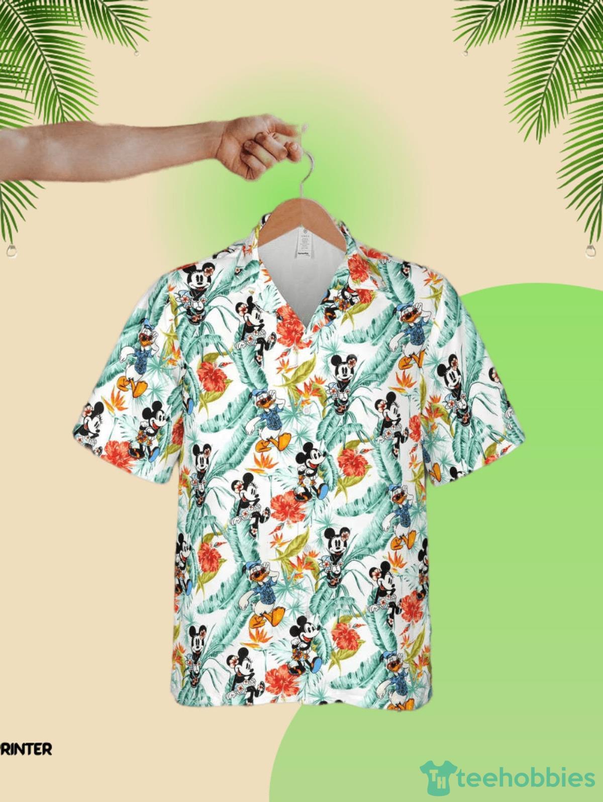 Mickey Minnie Donald Duck Tropical Hawaiian Shirt Perfect Gift Product Photo 1