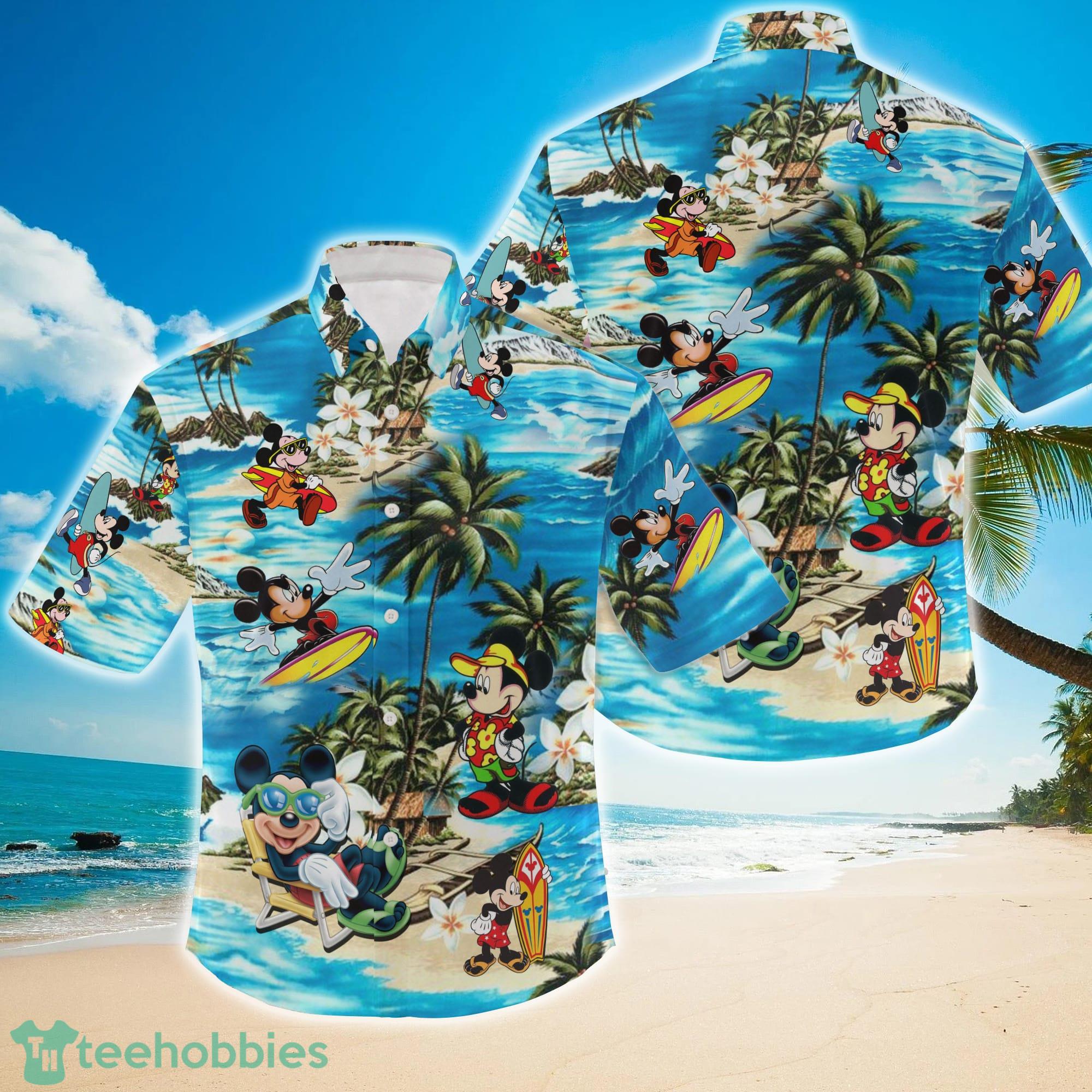 Mickey Mouse Disney Hawaiian Shirt Summer Beach Trip Family Product Photo 1